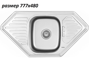 Мойки хромированные