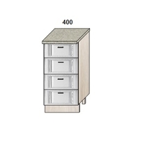 Стол 400 мм 4 ящика