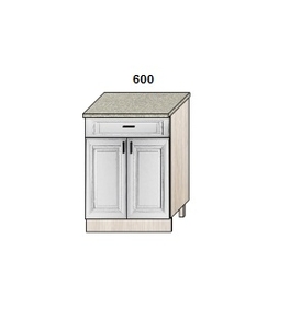 Стол 600 мм 1 ящик